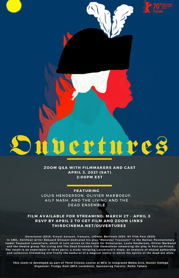 Ouvertures event poster