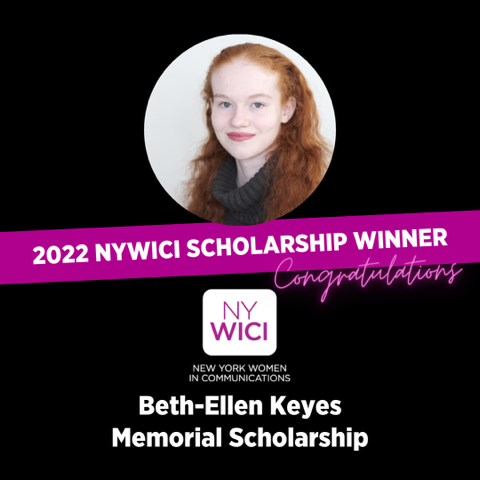 Nora Wesson scholarship winner