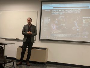 Journalist Danny Gold at Guttman Community College