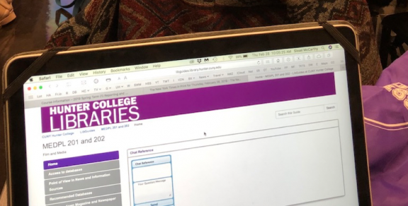 Research session for student journalists