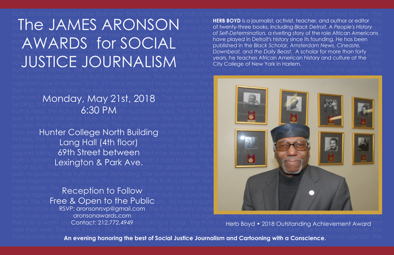 Aronson Awards 2018 Poster