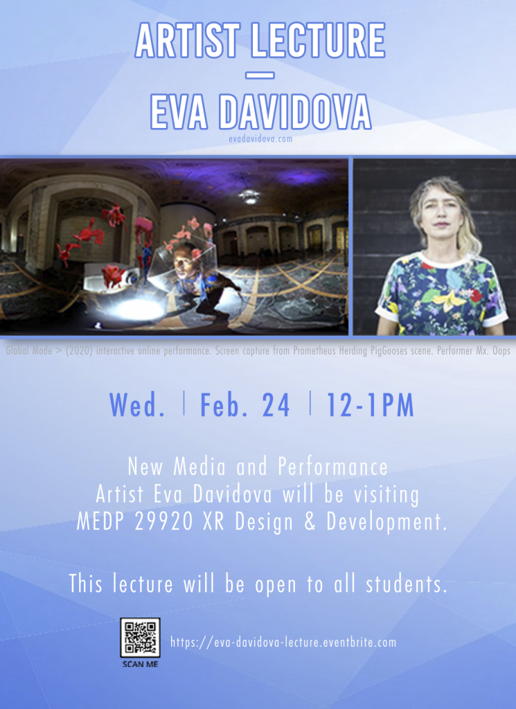 Artist Lecture poster Eva