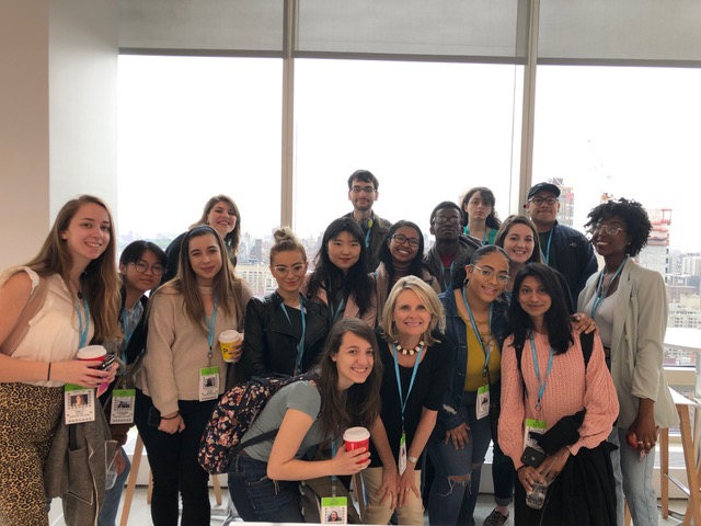 group photo at Bloomberg