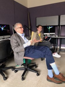 Lloyd Siegel giving a lecture to the class.