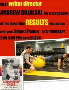 Poster for film showing two people working out in a gym